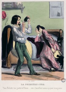「ダーリン、片頭痛を治すラム酒のようなものは何もない」、「レエトゥディアンドパリ」から 作： Pierre Gavarni